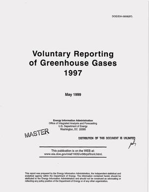 Voluntary reporting of greenhouse gases 1997