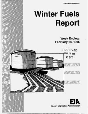 Winter Fuels Report: Week Ending February 24, 1995