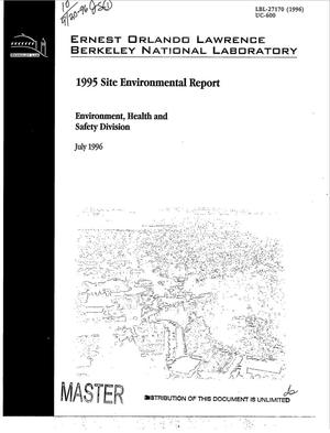 Lawrence Berkeley National Laboratory 1995 site environmental report