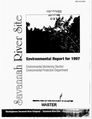 Savannah River Site Environmental Report for 1997