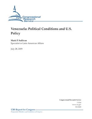 Primary view of object titled 'Venezuela: Political Conditions and U.S. Policy'.