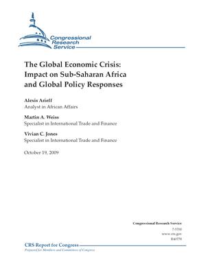 The Global Economic Crisis: Impact on Sub-Saharan Africa and Global Policy Responses