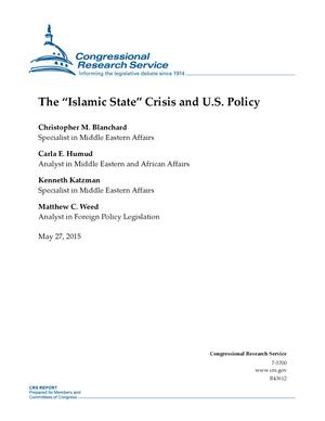 The "Islamic State" Crisis and U.S. Policy