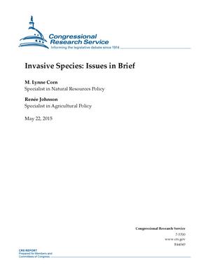 Invasive Species: Issues in Brief