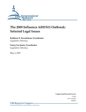 Primary view of object titled 'The 2009 Influenza Pandemic: Selected Legal Issues'.