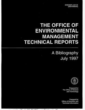The Office of Environmental Management technical reports: a bibliography