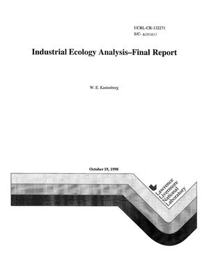 Industrial ecology analysis - final report