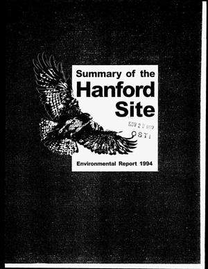 Summary of the Hanford Site environmental report for calendar year 1994