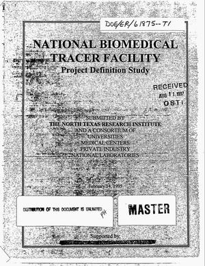 National Biomedical Tracer Facility. Project definition study