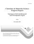 Report: Chemistry & Materials Science progress report summary of selected res…
