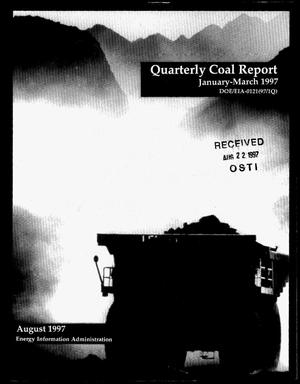 Quarterly coal report, January--March 1997