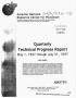 Thumbnail image of item number 1 in: 'Amarillo National Resource Center for Plutonium. Quarterly technical progress report, May 1, 1997--July 31, 1997'.