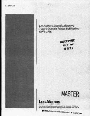 Los Alamos National Laboratory Yucca Mountain Project Publications (1979-1996)