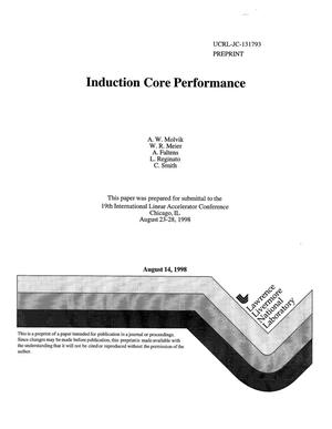Induction core performance