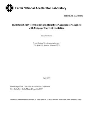 Hysteresis study techniques and results for accelerator magnets with unipolar current excitation
