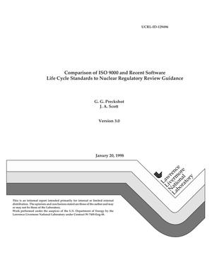 Comparison of ISO 9000 and recent software life cycle standards to nuclear regulatory review guidance