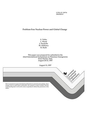 Problem free nuclear power and global change