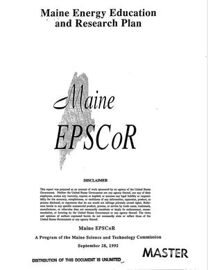 Maine DOE/EPSCoR: 5-year planning grant