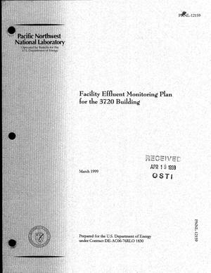 Facility Effluent Monitoring Plan for the 3720 Building