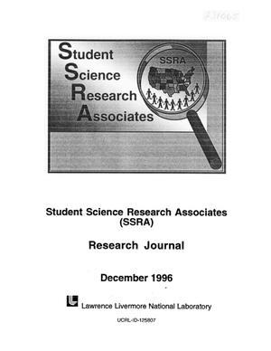 Student Science Research Associates (SSRA) 1996 Research Journal