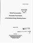 Report: Model documentation, Renewable Fuels Module of the National Energy Mo…