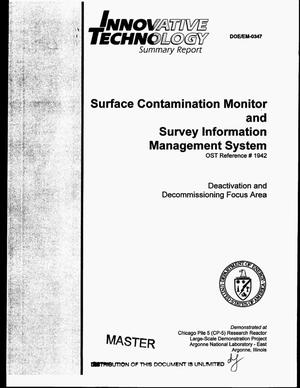Surface Contamination Monitor and Survey Information Management System