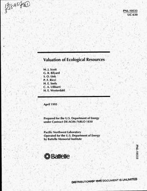 Valuation of ecological resources