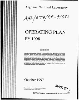 Operating plan FY 1998