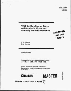 1995 building energy codes and standards workshops: Summary and documentation
