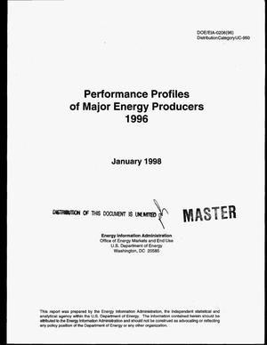 Performance profiles of major energy producers 1996