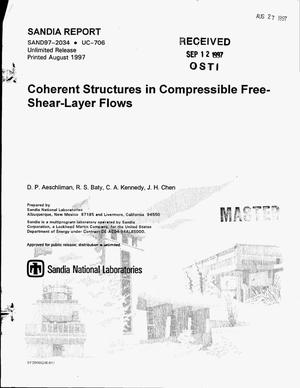 Coherent structures in compressible free-shear-layer flows
