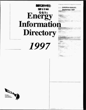 Energy information directory 1997