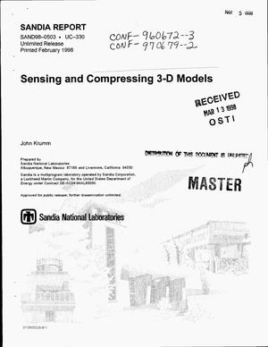 Sensing and compressing 3-D models