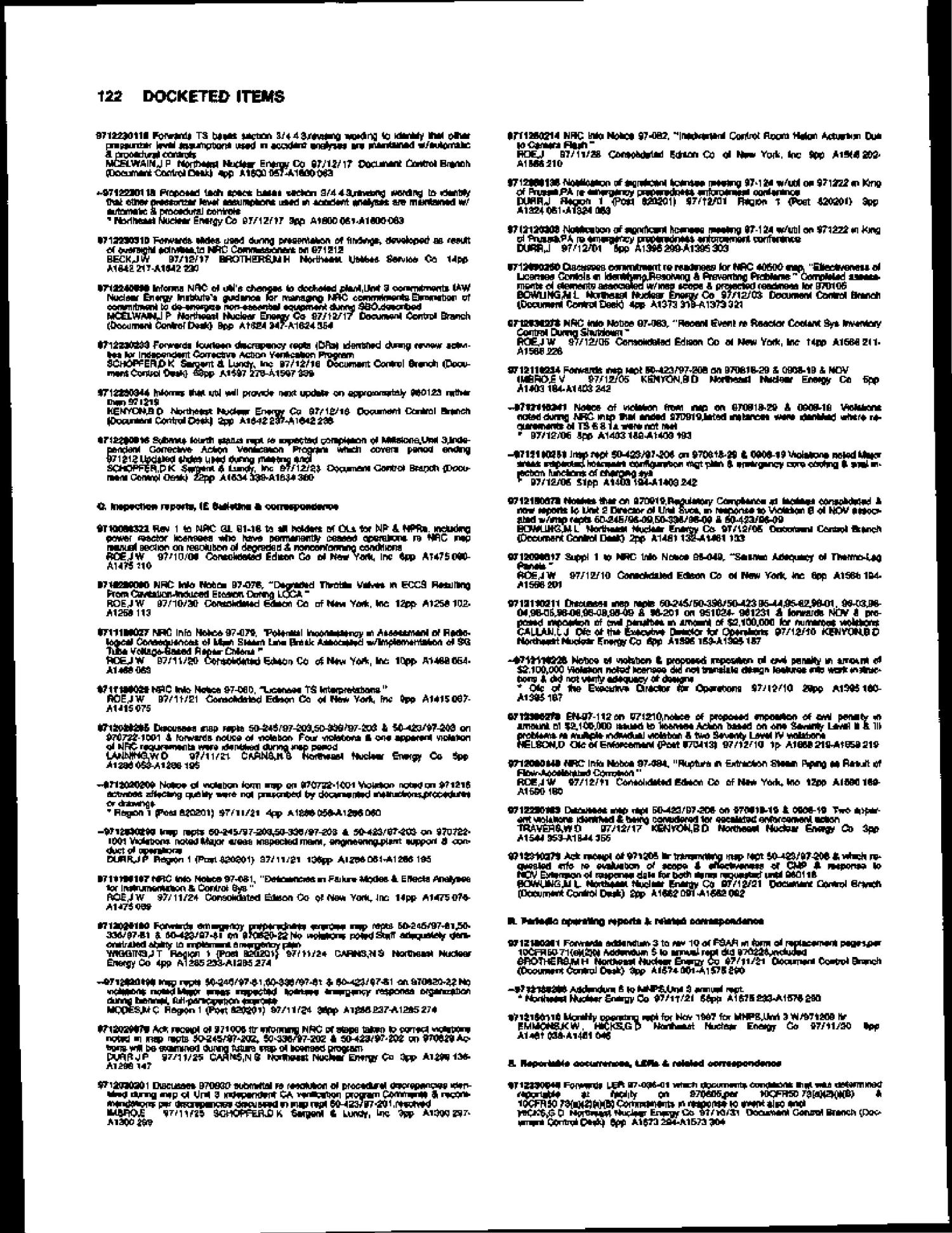 Title List Of Documents Made Publicly Available December 1 31 1997 Page 145 Of 318 Unt Digital Library