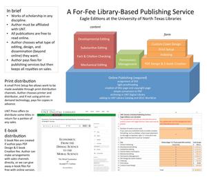 A For-Fee Library-Based Publishing Service: Eagle Editions at the University of North Texas Libraries [1]