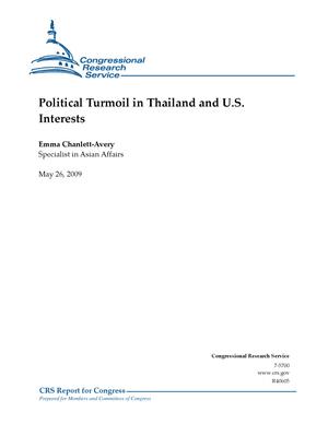 Political Turmoil in Thailand and U.S. Interests