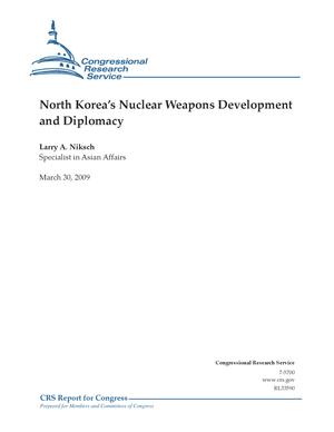 Primary view of object titled 'North Korea's Nuclear Weapons Development and Diplomacy'.