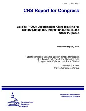 Second FY2008 Supplemental Appropriations for Military Operations, International Affairs, and Other Purposes