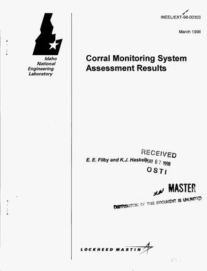 Corral Monitoring System assessment results