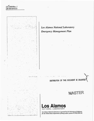Los Alamos National Laboratory emergency management plan. Revision 1