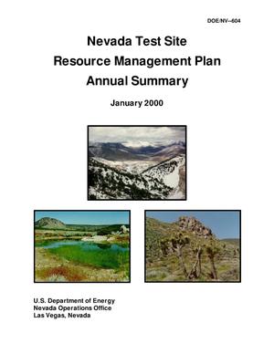 Nevada Test Site Resource Management Plan: Annual summary, January 2000