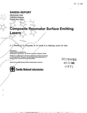 Composite Resonator Surface Emitting Lasers