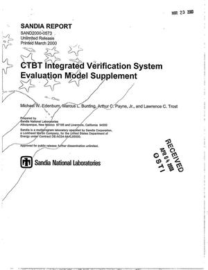 CTBT integrated verification system evaluation model supplement