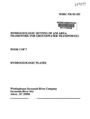 Hydrogeologic settings of A/M Area: Framework for groundwater transport. Book 2, Hydrogeological Plates