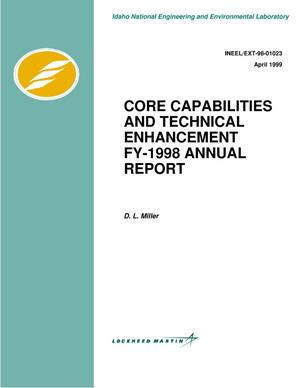 Core capabilities and technical enhancement, FY-98 annual report