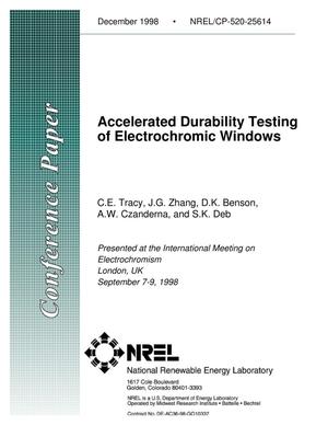 Accelerated Durability Testing of Electrochromic Windows