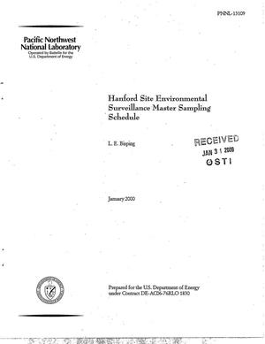 Hanford Site Environmental Surveillance Master Sampling Schedule