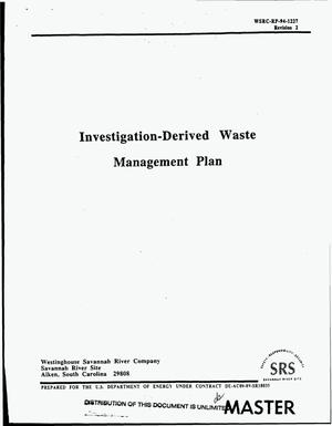 Investigation-Derived Waste Management Plan. Revision 2