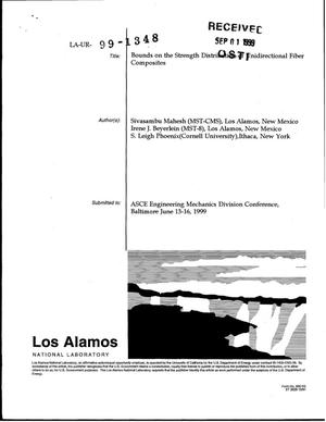 Bounds on the Strength Distribution of Unidirectional Fiber Composites