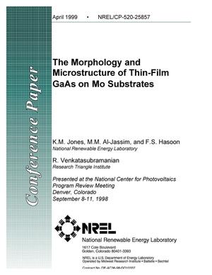 The Morphology and Microstructure of Thin-Film GaAs on Mo Substrates
